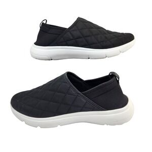 Vera Bradley Womens VB Cloud Slip On 2‎ Mile Quilted Sneakers Shoes Black Size 9